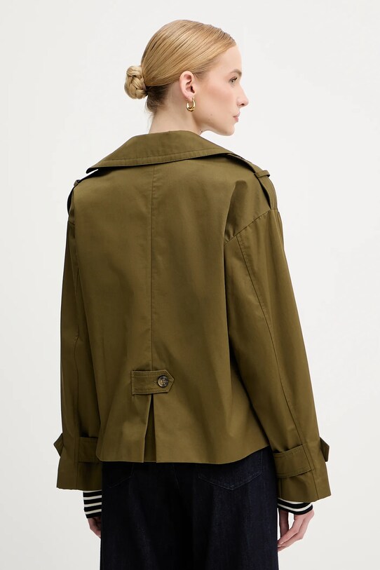 Îmbrăcăminte Sisley jachetă de bumbac 227YLN05Q verde