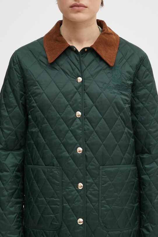 Sporty & Rich geacă Vendome Nylon Quilted verde JA019606205GR10
