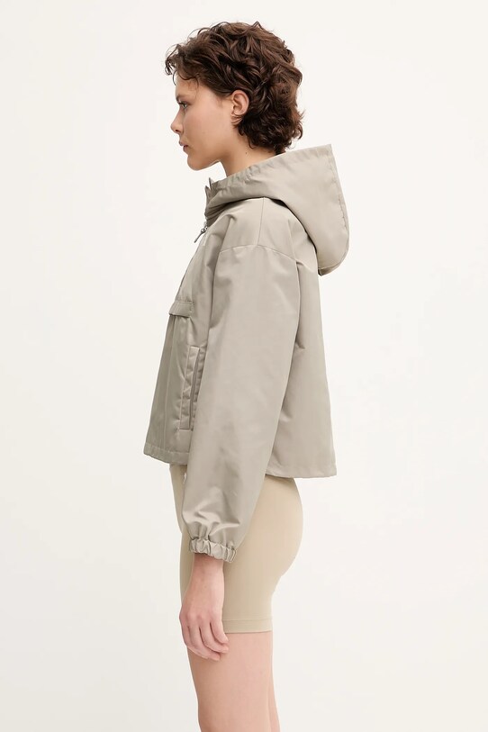 Sporty & Rich kurtka Sr Runner Nylon Quarter Zip OW026622139GY15 beżowy SS25