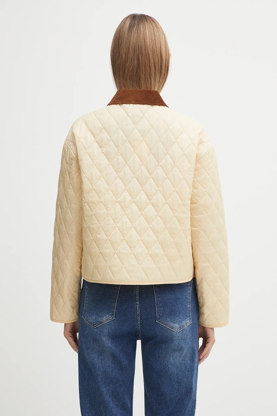 Odzież Sporty & Rich kurtka H&W Crest Nylon Cropped Quilted OW027620241CR01 beżowy