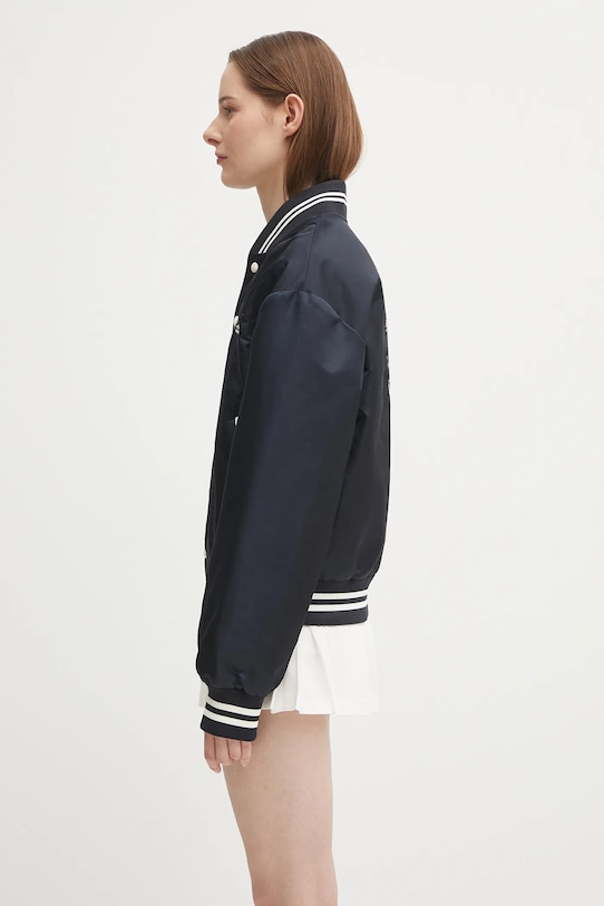 Sporty & Rich bomber jacket Royal Club Nylon Varsity OW030620219BL106 navy SS25