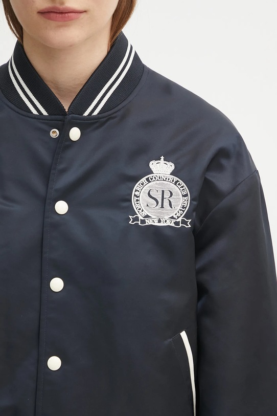 Sporty & Rich bomber jacket Royal Club Nylon Varsity navy OW030620219BL106