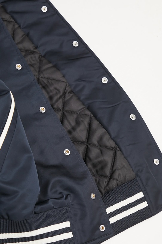 Sporty & Rich kurtka bomber Royal Club Nylon Varsity OW030620219BL106 granatowy