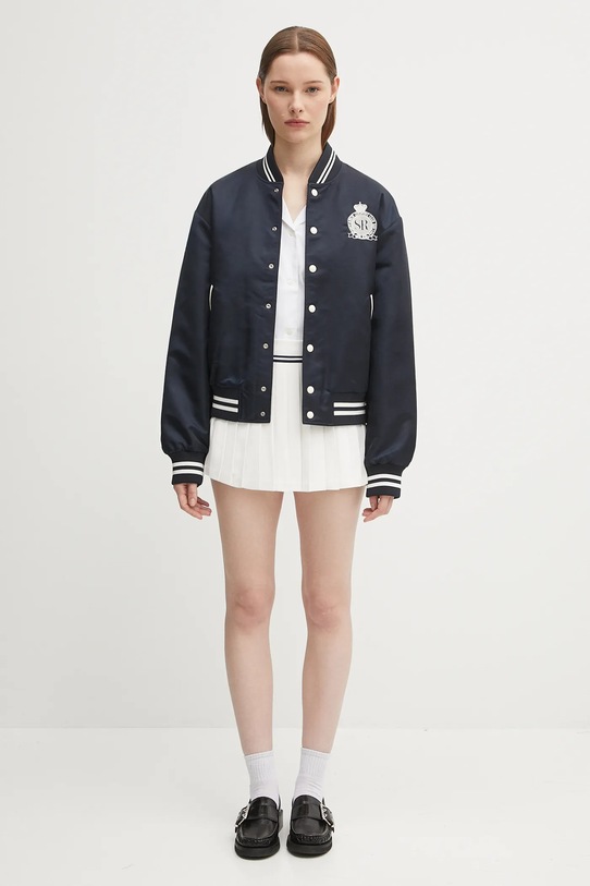 Sporty & Rich kurtka bomber Royal Club Nylon Varsity OW030620219BL106