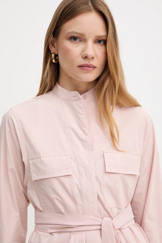 Weekend Max Mara kurtka koszulowa bawełniana różowy 2515041013600