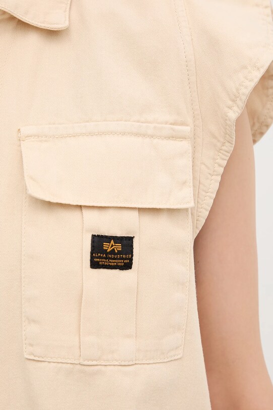 Alpha Industries vestă din bumbac Sailor Vest Wmn bej 156004