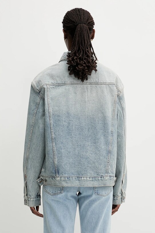 Clothing KSUBI denim jacket oversized jacket karma 5000003501 blue