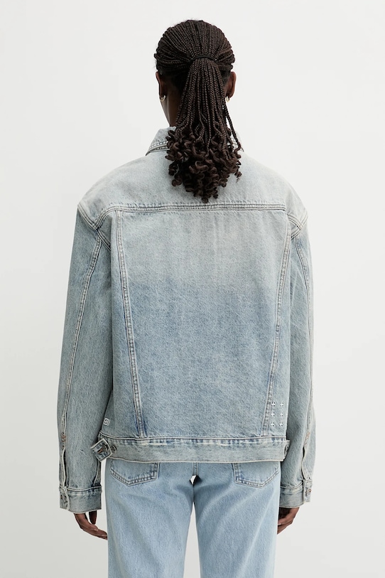 Одежда Джинсовая куртка KSUBI oversized jacket karma 5000003501 голубой