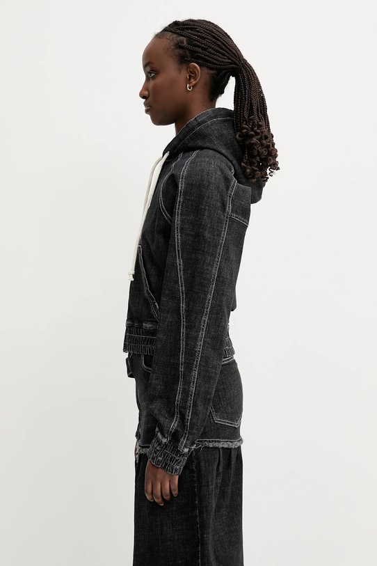 Ottolinger kurtka jeansowa Multiline 117.700717.01 czarny SS25