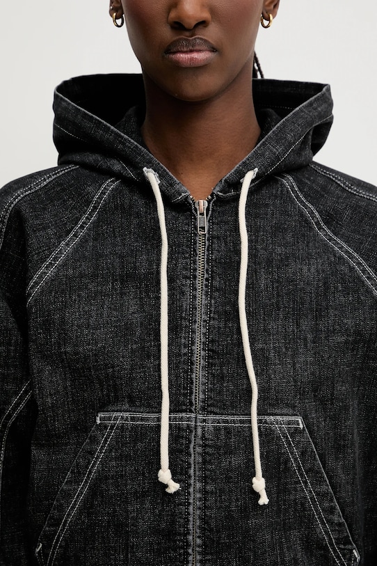 Ottolinger kurtka jeansowa Multiline czarny 117.700717.01