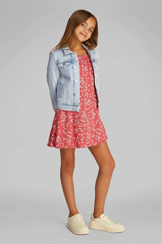 Calvin Klein Jeans geacă din denim pentru copii necaptusit albastru IG0IG02721.PPYA