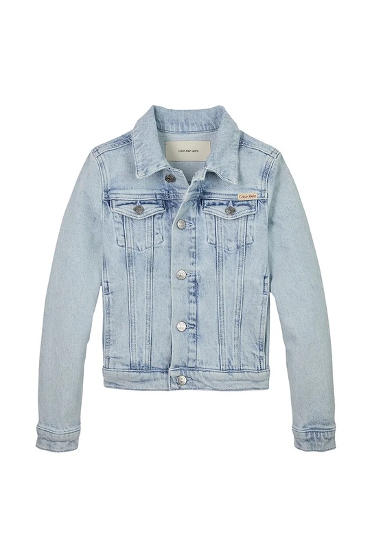 Calvin Klein Jeans geacă din denim pentru copii IG0IG02721.PPYA albastru SS25