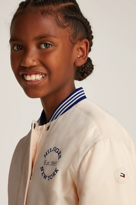 Tommy Hilfiger kurtka bomber dziecięca KG0KG08312.128.176.PPYA beżowy
