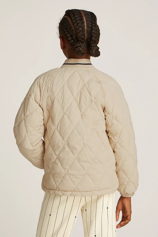 Detská bunda Tommy Hilfiger béžová KS0KS00620.104.122.PPYA