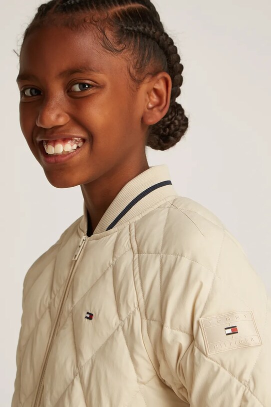 Detská bunda Tommy Hilfiger KS0KS00620.104.122.PPYA béžová