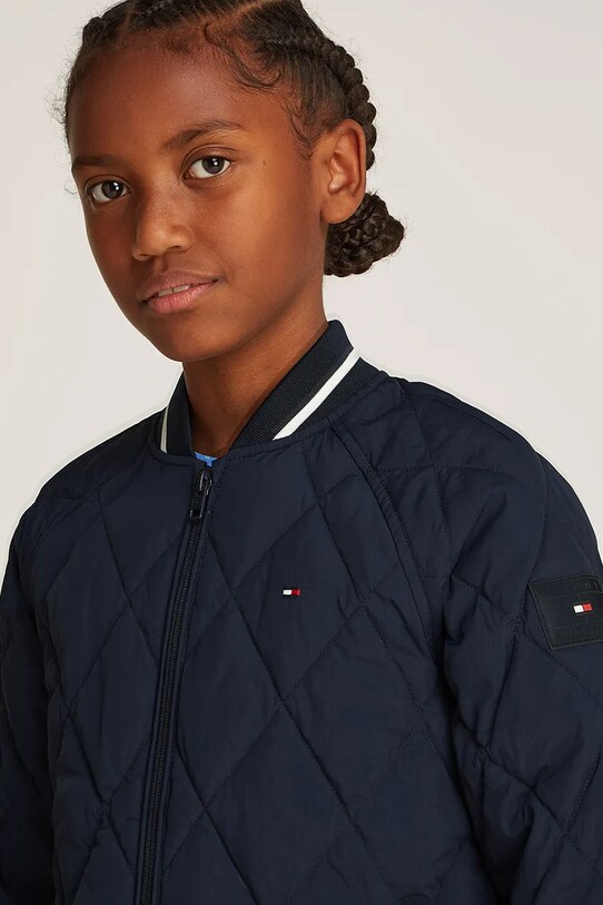 Дитяча куртка Tommy Hilfiger темно-синій KS0KS00620.128.176.PPYA