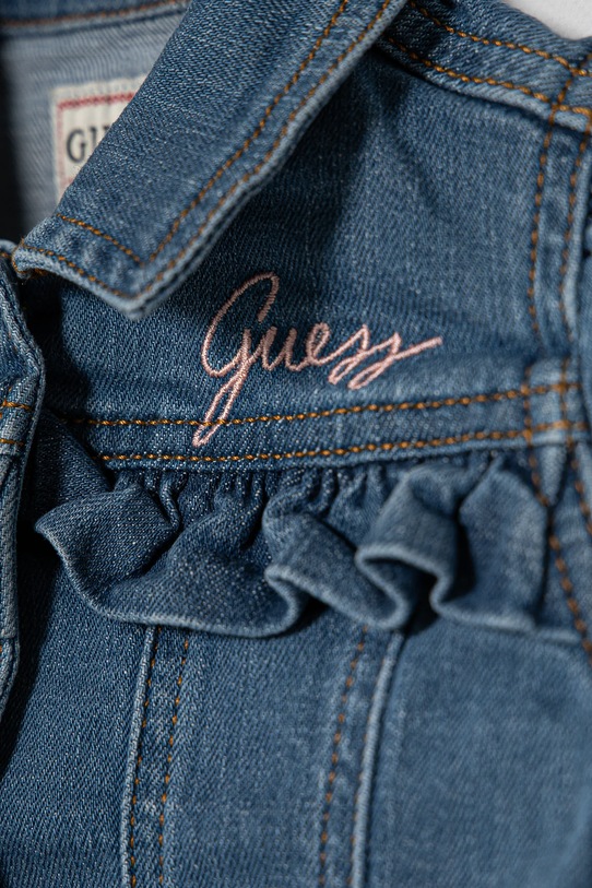 Dziewczynka Guess kurtka jeansowa niemowlęca A5RL02.D5G90.PPYA niebieski