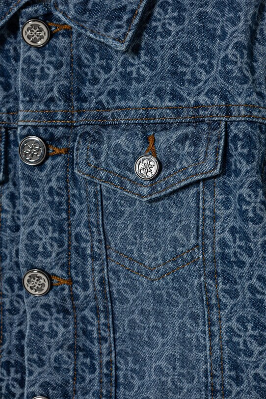 Девочка Детская джинсовая куртка Guess J5RL08.D45E0.PPYA голубой