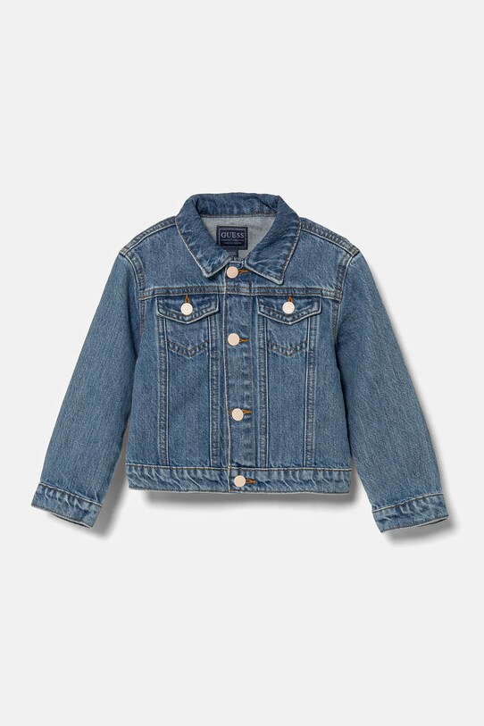 Дитяча джинсова куртка Guess джинс блакитний K5RL01.D45E0.PPYA