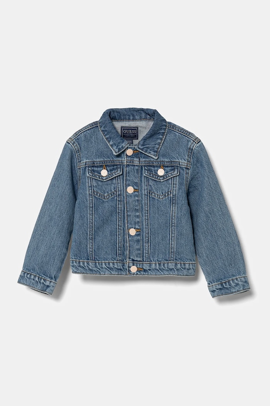 Guess geacă de blugi pentru copii necaptusit albastru K5RL01.D45E0.PPYA