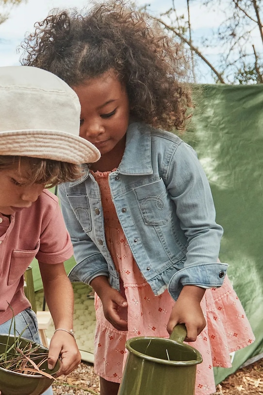 Dětská riflová bunda Mayoral riflovina modrá 3408.6H.Mini.PPYA