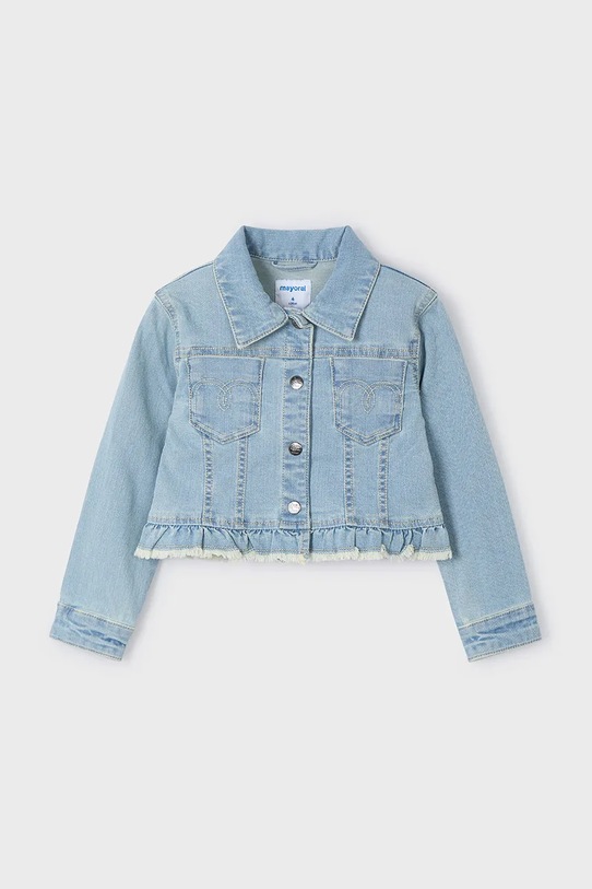 Dětská riflová bunda Mayoral 3408.6H.Mini.PPYA modrá SS25