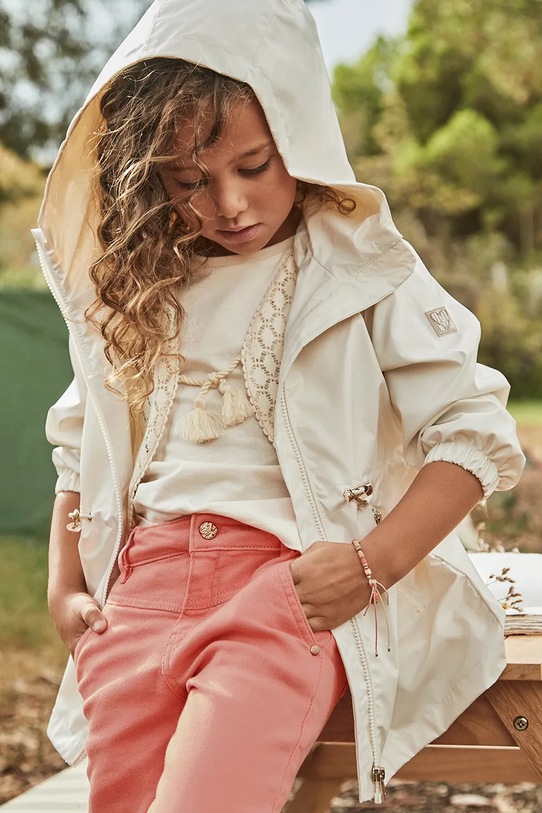 Detská bunda Mayoral parka béžová 3411.6F.Mini.PPYA