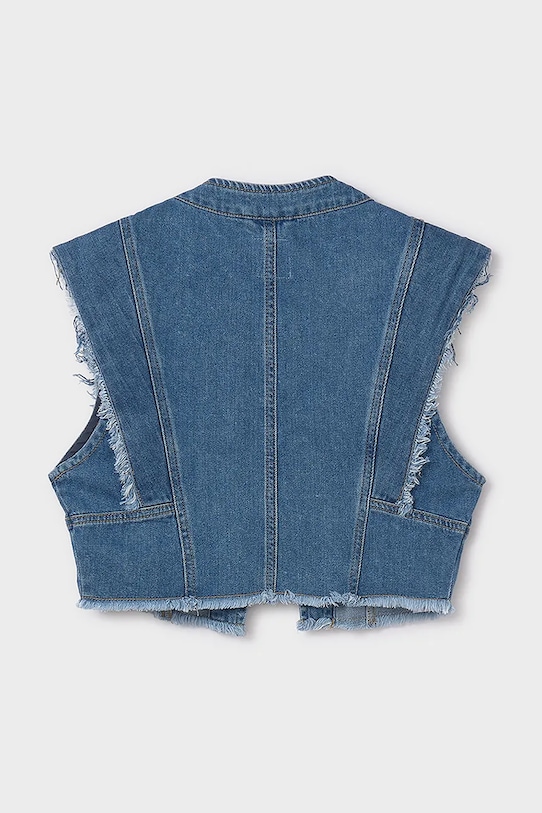 Девочка Детский джинсовый жилет Mayoral 6352.8F.Junior.PPYA голубой