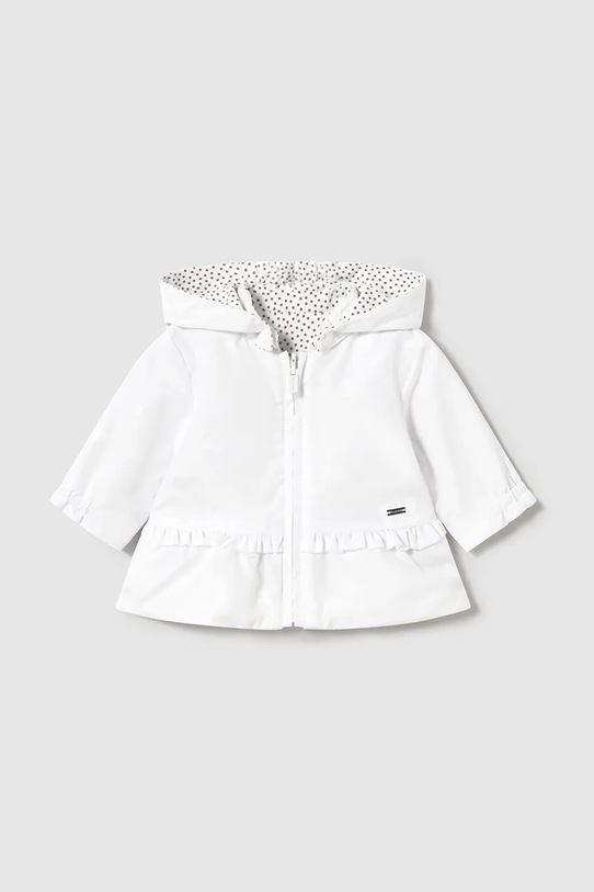 Mayoral Newborn geacă reversibilă pentru bebeluși 1479.2P.Newborn.PPYH alb SS25