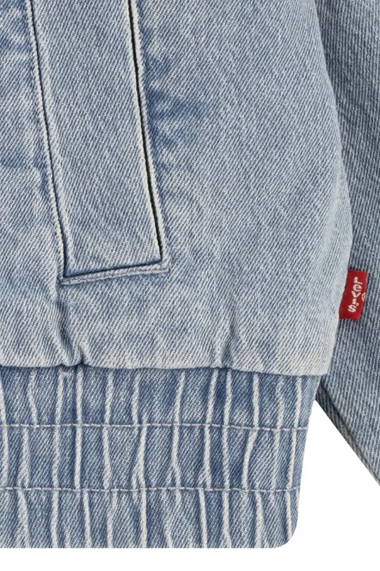 Levi's kurtka jeansowa dziecięca RETRO DENIM TRUCKER 4EM275 niebieski