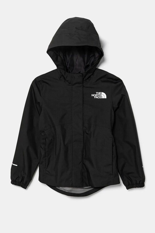 The North Face geaca de ploaie copii ANTORA RAIN JACKET cu captuseala negru NF0A8A49KX71