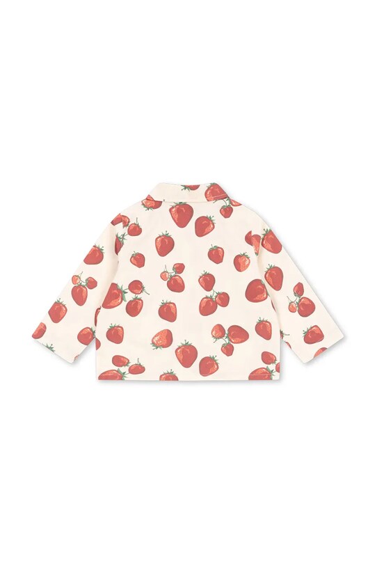 Chłopiec Konges Sløjd kurtka bawełniana dziecięca FEN SHIRT JACKET GOTS KS102278 beżowy