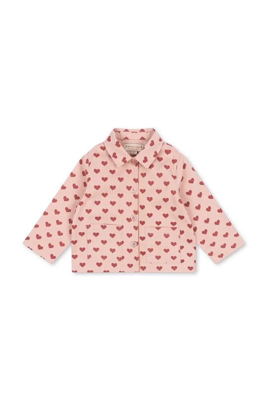 Konges Sløjd geacă de bumbac pentru copii FEN SHIRT JACKET GOTS KS102278 roz SS25