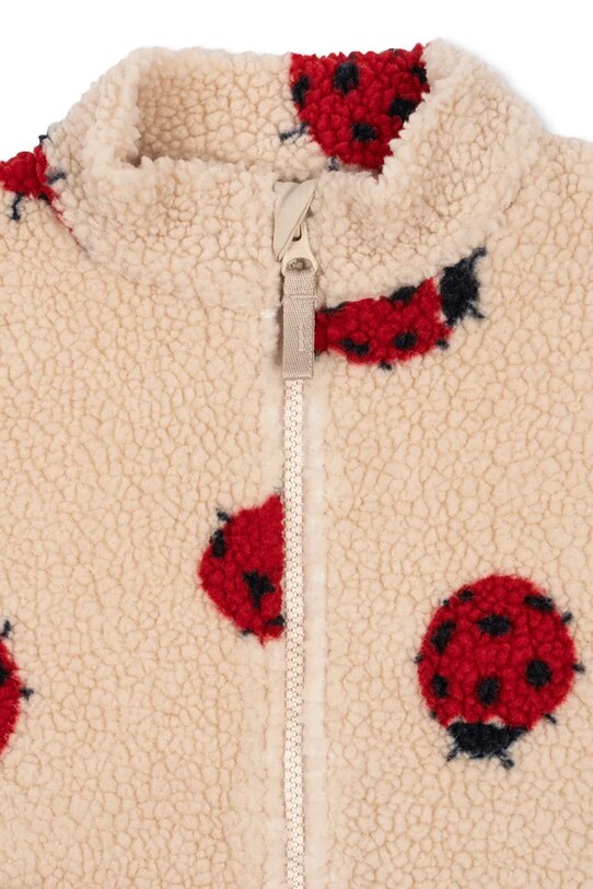 Chłopiec Konges Sløjd kurtka bomber dziecięca JODY TEDDY JACKET GRS KS102308 beżowy