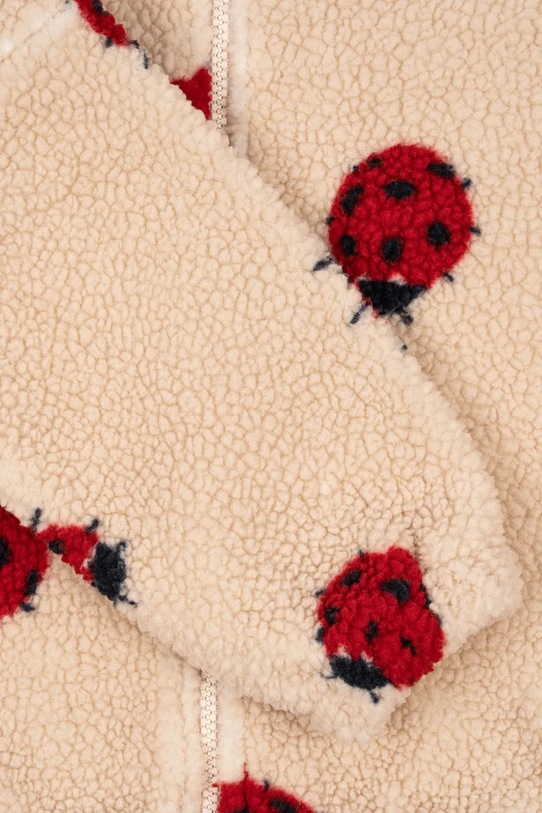 Detská bunda bomber Konges Sløjd JODY TEDDY JACKET GRS béžová KS102308