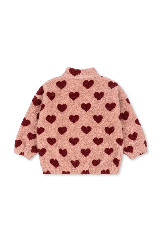 Konges Sløjd kurtka bomber dziecięca JODY TEDDY JACKET GRS KS102308 różowy SS25