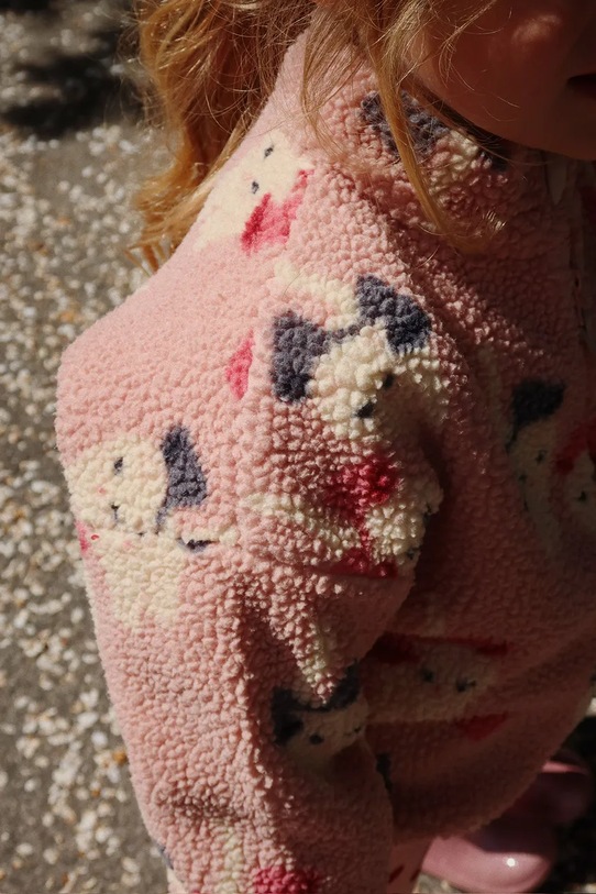 Детская куртка-бомбер Konges Sløjd JODY TEDDY JACKET GRS KS102308 розовый