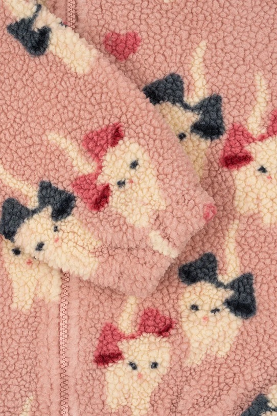 Детская куртка-бомбер Konges Sløjd JODY TEDDY JACKET GRS розовый KS102308