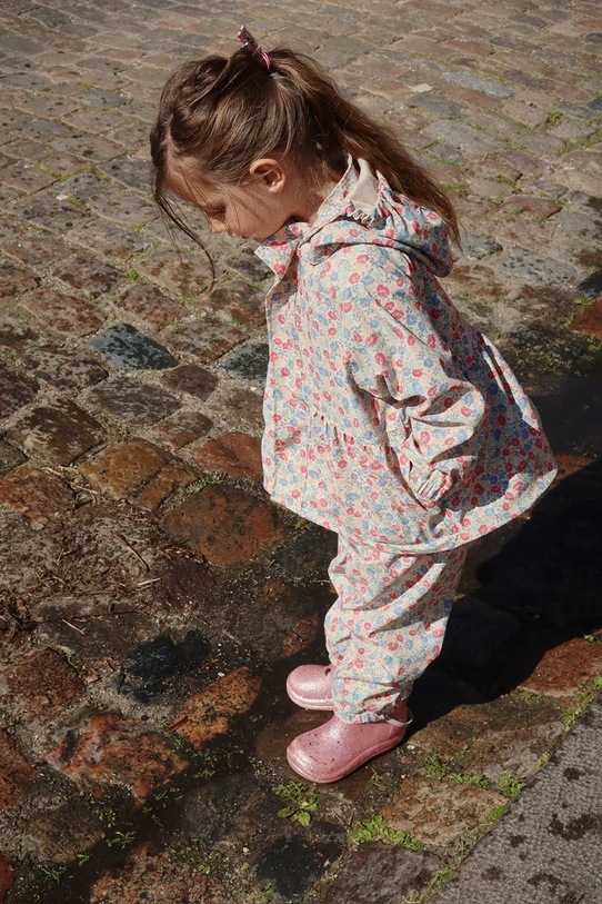 Konges Sløjd salopeta si jacheta pentru copii RAINY PALME SET GIRL KS102312