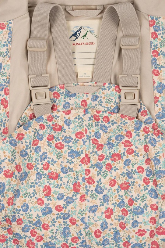 Konges Sløjd salopeta si jacheta pentru copii RAINY PALME SET GIRL KS102312 multicolor