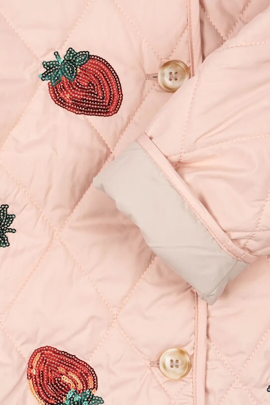 Konges Sløjd kurtka dziecięca FLORA JACKET różowy KS102812