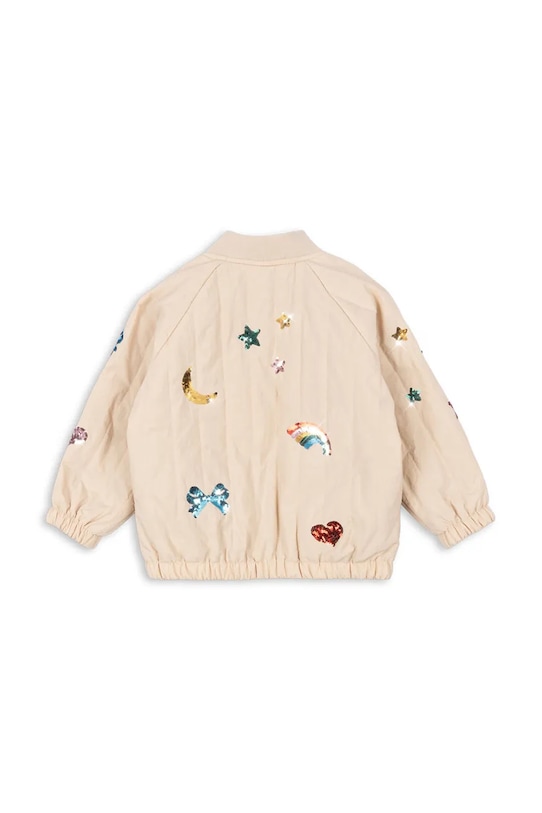 Konges Sløjd geaca bomber pentru copii JUNO SEQUIN BOMBER JACKET KS103009 bej SS25