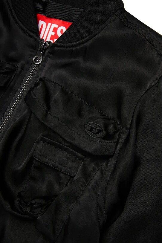 Дитяча куртка-бомбер Diesel JGKHLOWS JACKET чорний J02205