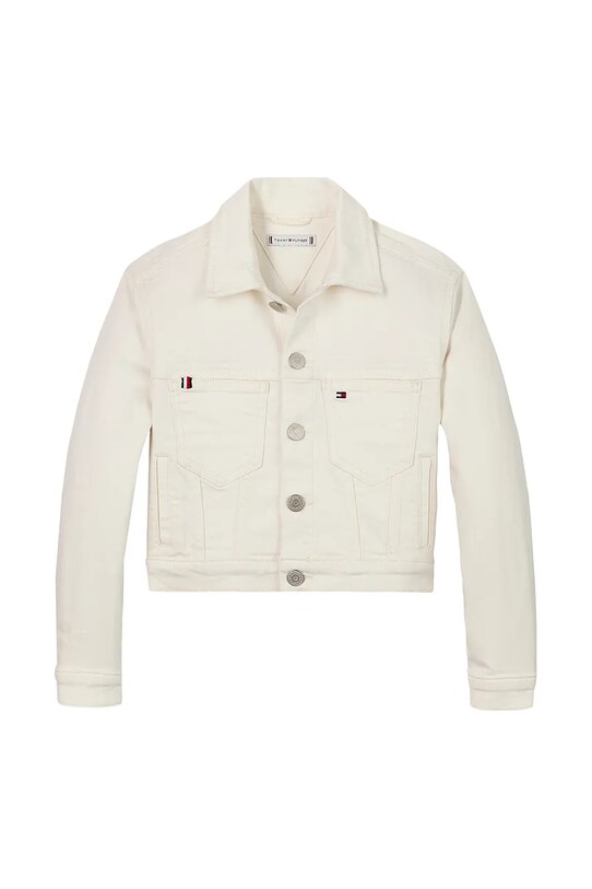 Дитяча куртка Tommy Hilfiger KG0KG08434.PPYA білий SS25