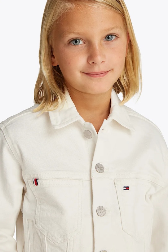 Дитяча куртка Tommy Hilfiger KG0KG08434.PPYA білий