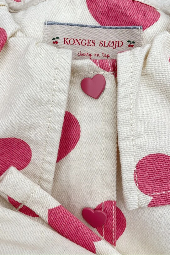 Dievča Detská bunda Konges Sløjd MAGOT COLLAR JACKET GOTS KS103364 béžová