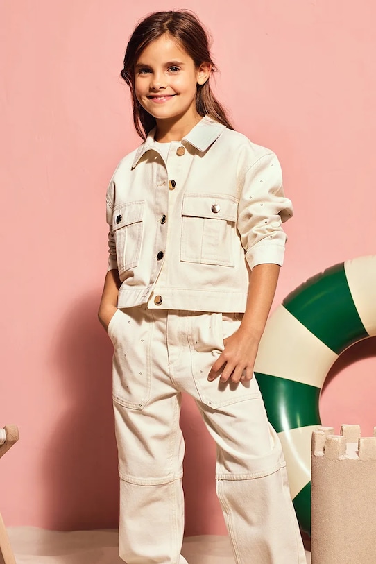 Детская джинсовая куртка Michael Kors джинс бежевый R30293.156