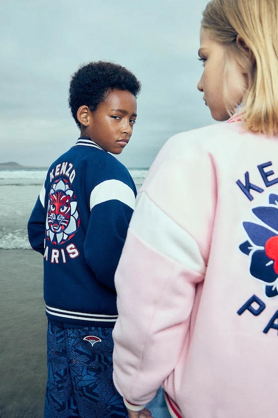 Девочка Детская куртка-бомбер Kenzo Kids K60984.114.150 оранжевый