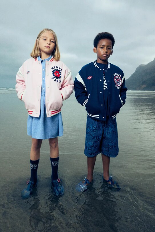 Дитяча куртка-бомбер Kenzo Kids помаранчевий K60984.114.150