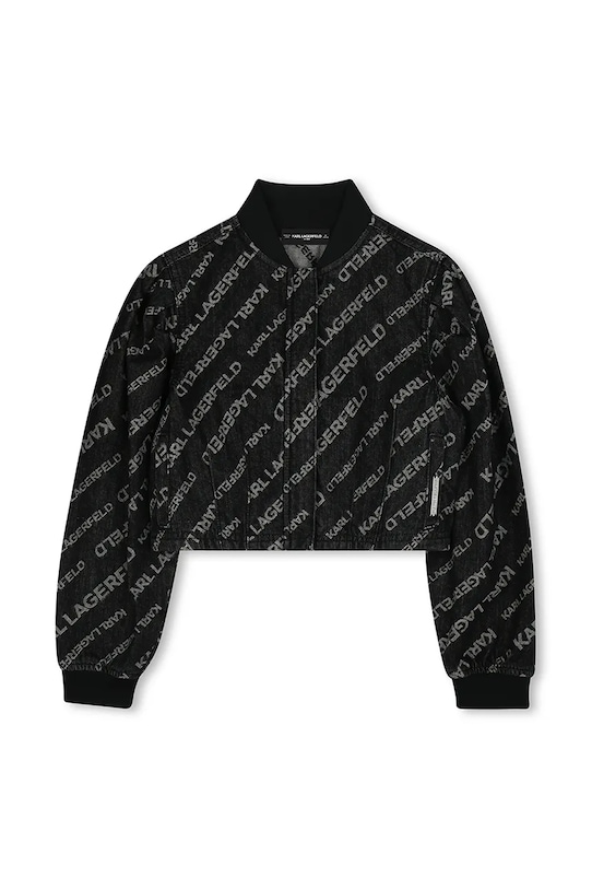 Karl Lagerfeld geacă de bumbac pentru copii Z30487.114.150 negru SS25